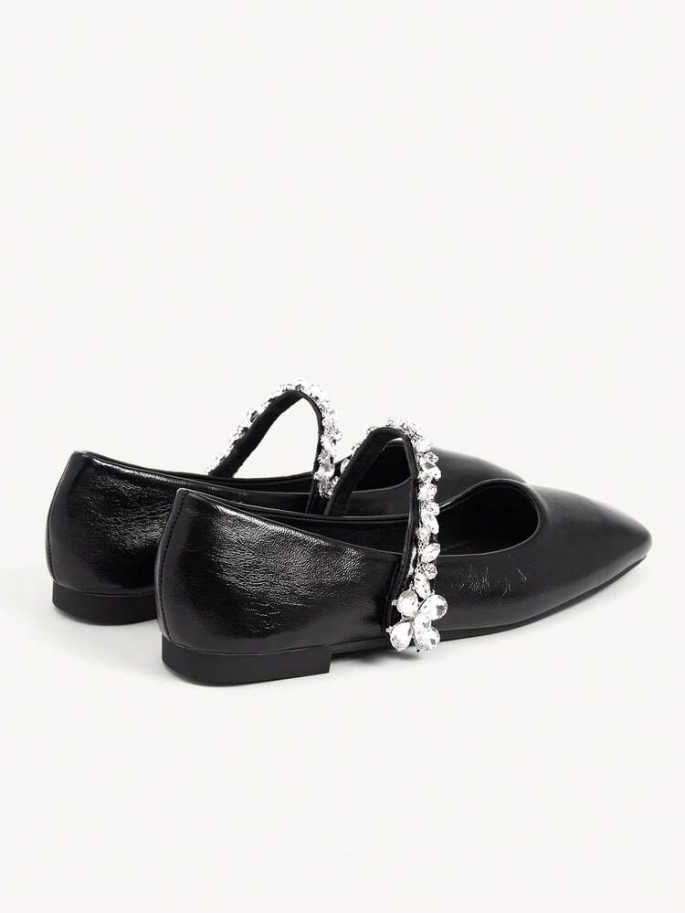 CUCCOO CHICEST Women's Rhinestone Decor Casual Everyday Wear Fashion Shoes Valentine's Day Elegant Shoes