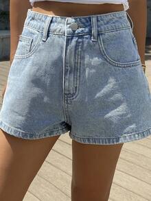 DAZY Tween Girls Denim Shorts - Blue - View 6