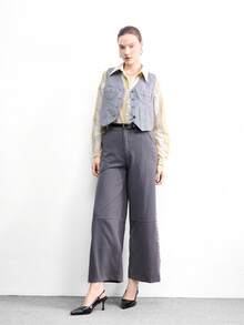 CUCCOO BIZCHIC Women's Fashionable Elegant Burgundy Backless High Heel Pumps - Black - View 6