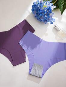 5条/包 女士无痕简约休闲内裤 - 彩色 - 查看 5