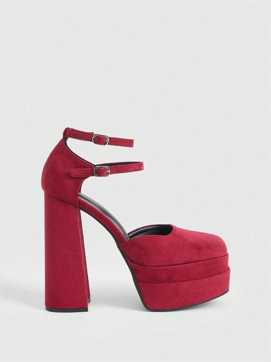 CUCCOO LuxiPop Women Pumps - Burgundy - View 1