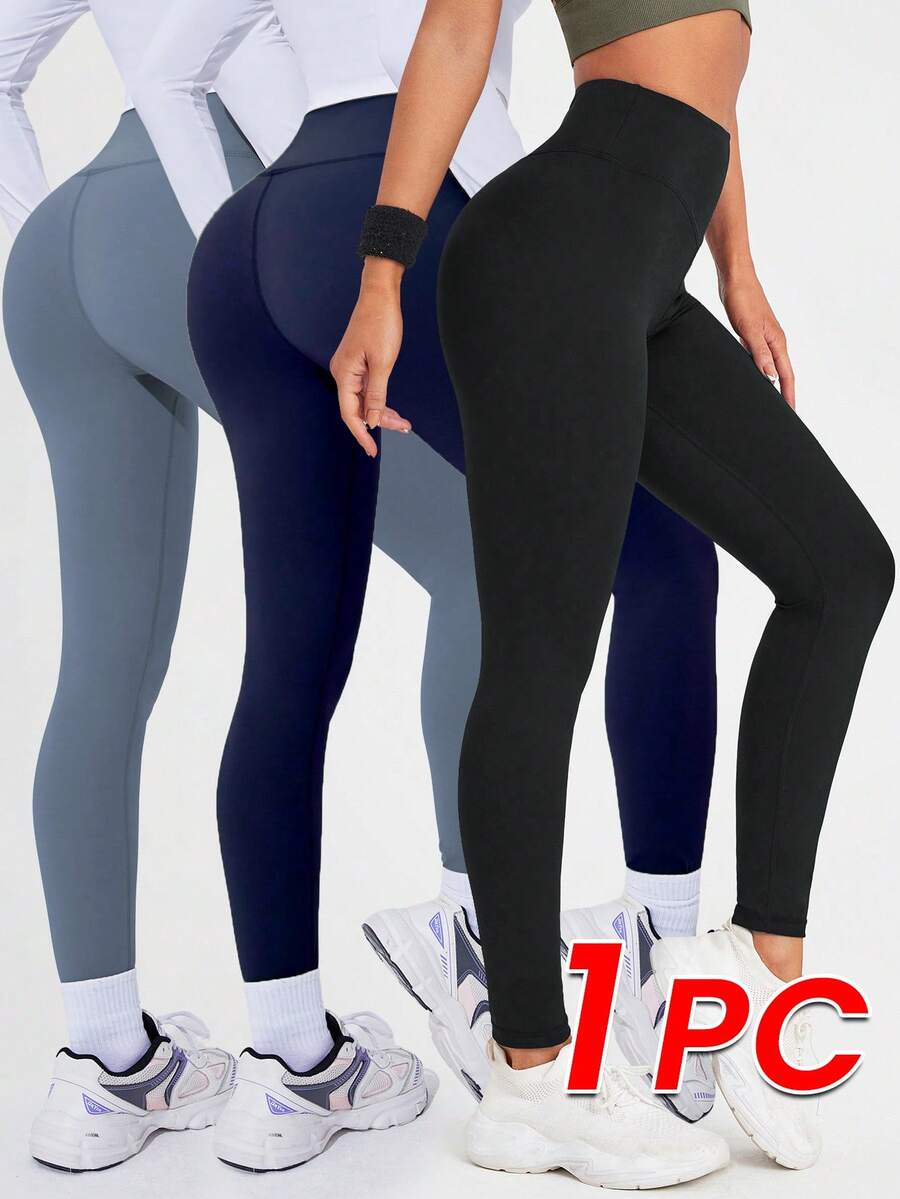 Easithlete High Waisted Seamless Slim Leggings For Women - Cloud Soft Breathable 4-Way Stretch Legging Quick-Drying For Running Cycling Yoga Pickleball Exercise Casual - Black - View 1