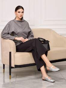 Sleekvia Women's Versatile Fashion Flat Shoes For Daily Wear Valentine's Day - Silver - View 3