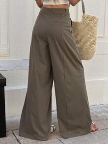 Livesso Women Pants - Coffee Brown - View 2