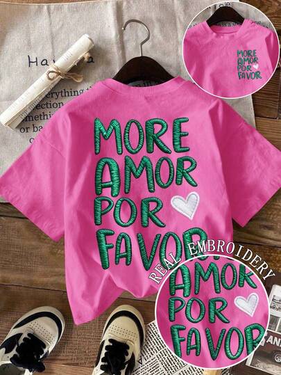 DrmWander Áo thun nữ in hình, áo thun tay ngắn phong cách đường phố thường ngày, áo mùa hè dễ thương.