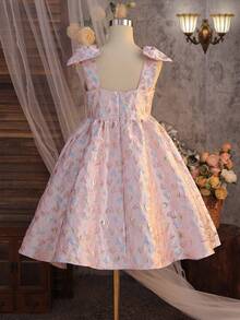 SHEIN 少女爱心印花无袖吊带连衣裙 - 白色 - 查看 13