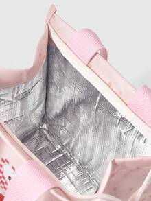 ROMWE Kawaii Cute Cartoon Kitten Thermal Insulation Bag - Pink C - View 2