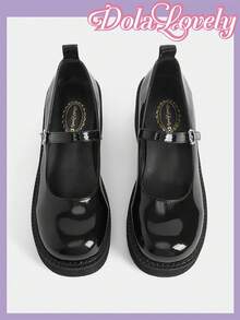 Dola Lovely 女士时尚玛丽珍厚底鞋，洛丽塔风格哥特装扮 - 黑色 - 查看 2