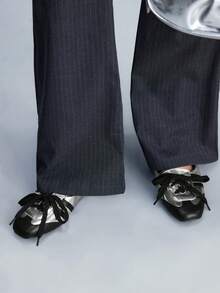 CUCCOO GRLICON Women's Lace-Up Design Casual Versatile Flat Shoes Valentine's Day - Silver - View 2