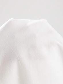 Elamini 休闲百搭深V领长袖蕾丝上衣，秋冬款 - 白色 - 查看 6