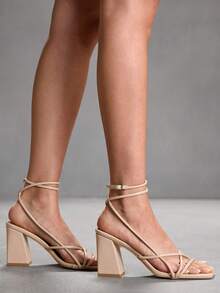 CUCCOO SZL 女士高跟凉鞋 - 裸色 - 查看 9