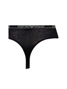 Armani 2 Pack Women's Thong - Black/Black - View 3