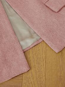 Aveloria Rosie Women's Asymmetric Waist Belt Lapel Collar Long Sleeve Blazer - Pink - View 7