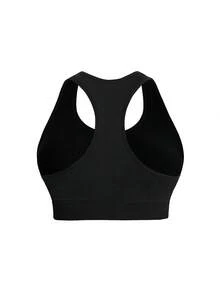 SHEIN 2 piezas Top y Camiseta de Ropa Deportiva de Punto, Camiseta Ajustada, Camiseta de Fitness, Camiseta Deportiva Sin Costuras Talla Grande - Multicolor - Ver 4