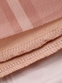 DAZY 女士优雅不对称中长连衣裙，无袖，夏季婚礼宾客礼服 - 粉色 - 查看 9