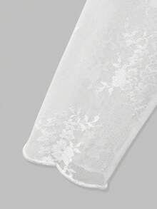 GlowEve 女士轻薄透视蕾丝外套，春夏款 - 白色 - 查看 3