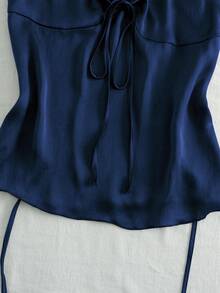 Women Sports Down Coats - Navy Blue - View 7
