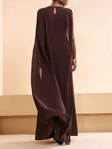 Zivah 2026 Vacation Casual Distinctive Shawl Elegant Top + Skirt Set - Brown - View 2