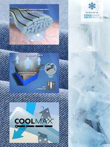 Slaydiva Rok Denim Ombre Wanita dengan Kantong Miring, Modis dan Kasual - Biru - View 7