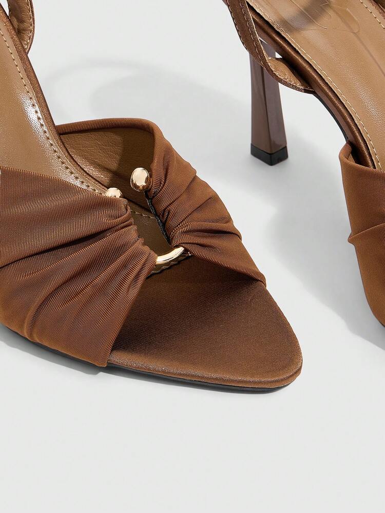 CUCCOO SZL Women's Fashionable Elegant Commuting High Heel Sandals Valentine's Day Spring Shoes Prom Heels