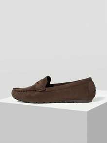 Mnmlis Giày lười nữ bằng da lộn màu nâu cổ điển, giày bệt thoải mái, phù hợp cho việc đi lại, kiểu dáng cổ điển, thời trang, thoải mái, cao cấp, thích hợp cho ngày Valentine. - màu nâu - Xem 9