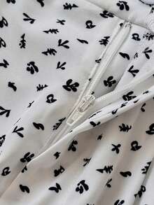 GlowEve Casual Ditsy Floral Elastic Waist Versatile Pants - Multicolor - View 8