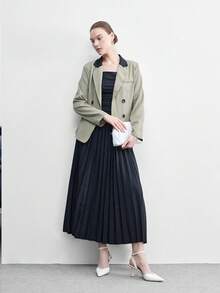 CUCCOO BIZCHIC 女士哑光白尖头简约精致通勤办公商务细高跟凉鞋 - 米色 - 查看 6