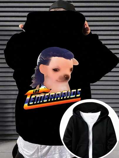 Hombre005-1 Sudadera con Capucha y Cremallera Minimalista Casual para Hombre y Mujer, Chaqueta Abierta Holgada Ligera Primavera-Otoño, Prenda Versátil para Trabajo y Deportes