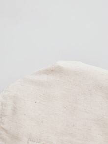 ATUI Studio Women's Beige Sleeveless Deep V-Neck Cinched Waist Vest, Sheer Atmosphere, Suitable For Dates, Vacations, And Daily Commute - Beige - View 7