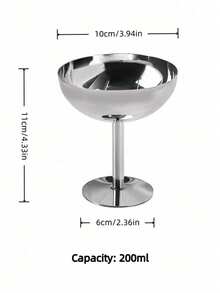 Zazumi Stainless Steel Dessert Cup & Bowl - Multi-Use For Ice Cream, Pudding & Salads, Serving Bowl For Dates, Nuts & Sweets For Afternoon Tea - Multicolor - View 13