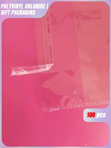 SHEIN 100pcs Transparent Packaging Bags, Simple And Practical, Multifunctional, Valentine's Day, Wedding, Birthday, Storage Container - Clear - View 6