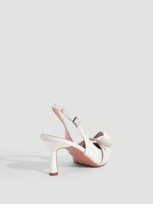 CUCCOO SZL Casual Minimalist Solid Color Pointed Toe Women Pumps Spring Shoes - White - View 10