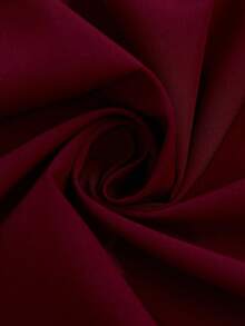 EMERY ROSE Áo kiểu dáng rộng rãi, thanh lịch, tối giản, cổ tròn, tay ngắn, raglan, màu trơn, cỡ lớn. - Màu Đỏ Sâu - Xem 7