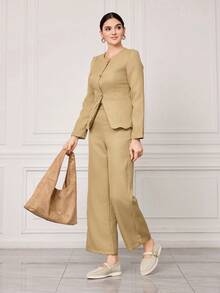 Sleekvia Women Flats - Beige - View 6