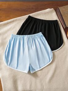 2 st set med loungebyxor för kvinnor, sportiga och avslappnade - Multifärgad - Visa 2