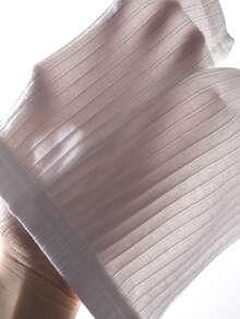 SHEIN Bộ 4 quần short dệt kim mềm mại, màu trơn, cạp chun cho bé gái sơ sinh, kiểu dáng thường ngày. - trắng - Xem 7