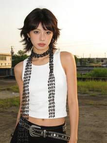 女士亮片围巾，配有闪亮链条、褶皱领口、蝴蝶结、网纱围巾、亮片网纱、宽项链和发带，适合狂欢节和派对，长度 160 厘米。 - 彩色 - 查看 7