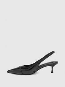 CUCCOO BIZCHIC 女士优雅尖头高跟鞋，通勤必备 - 黑色 - 查看 9