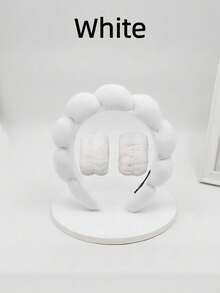 1PC Face Washing Headband Wristband Set For Women Skin Care Makeup Bubble Headband Teen Girl Gift Spa Self Care Facial Tools Beauty Skincare Cleansing - Multicolor - View 16