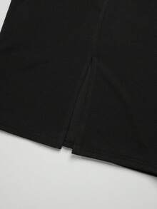 Ellevyn 女士印花V领短袖中长连衣裙，优雅假日装 - 彩色 - 查看 6