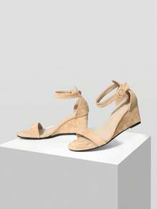 Mnmlis Women's Casual Wedge Sandals, Versatile For Daily Wear, Summer Valentine's Day - Khaki - View 5