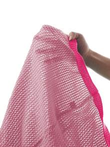 Manfinity Homme Áo thun nam tay ngắn cổ chữ V phối họa tiết số, kiểu dáng thường ngày, phối viền tương phản. - Hồng - Xem 7