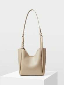 MOTF PREMIUM WOMEN'S FASHION COMMUTER VERSATILE LARGE CAPACITY SHOULDER BAG - Khaki - View 1