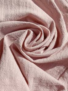 Comfortcana Set Camisole dan Celana Warna Polos Kasual Musim Panas - Dusty Pink - View 6