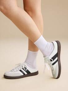 CUCCOO EASI Women's Casual Versatile Simple Commuter Shoes - black gray - View 9