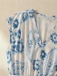 Rusticease 女士时尚扎染印花衬衫裙，春秋季长款女装套装长款衬衫裙休闲连衣裙女士长袖连衣裙 - 彩色 - 查看 4