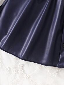 SHEIN Playful Pals Baby Girls Bottoms - Royal Blue - View 4