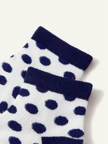 Cozy Pixies 4 Pairs Of Baby Socks, Blue Striped Star Polka Dot Bear Cute Socks, Suitable For Indoor And Outdoor Wear - Multicolor - View 13