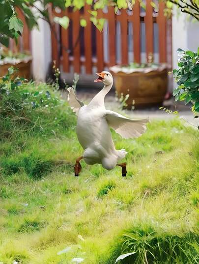 Zazumi Biển đánh dấu vườn - Hình con vịt trang trí bằng acrylic, biển hiệu ngoài trời chịu được thời tiết và là món quà độc đáo dành cho người làm vườn.