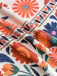 SHEIN 儿童春夏少女连衣裙，复古碎花休闲度假连衣裙，波西米亚风露背吊带短款连衣裙，褶皱无袖设计，常规版型，热带风情，撞色拼接，碎花图案，复古吊带短裙，春夏休闲日常穿着，可爱碎花女童连衣裙，复古女童连衣裙，夏季花园派对连衣裙，碎花夏季连衣裙，青少年碎花连衣裙，杏色碎花连衣裙，可爱夏季连衣裙，波西米亚风碎花连衣裙 - 彩色 - 查看 7